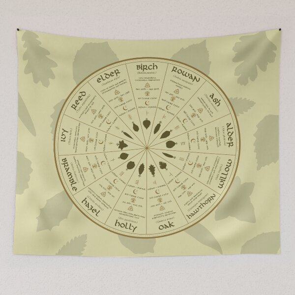 Item preview, Celtic Ogham Tree Calendar  designed and sold by AliceandtheBird.