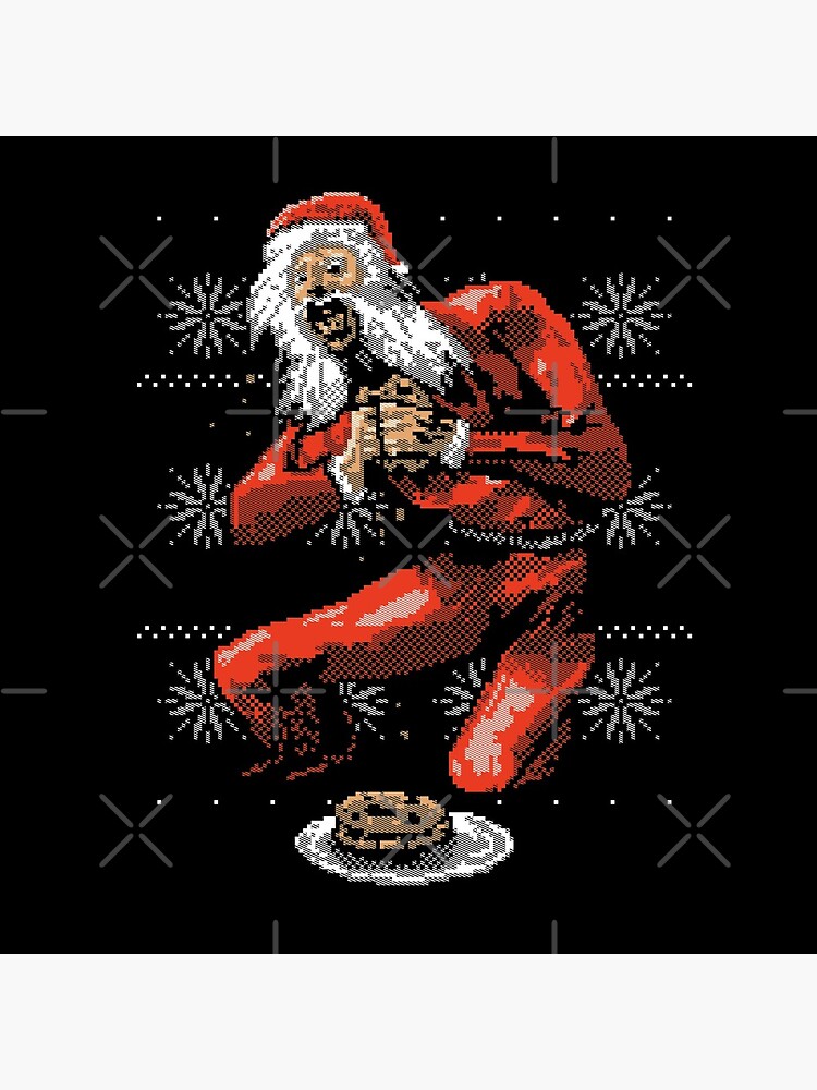 Santa Devouring His Cookies by wytrab8