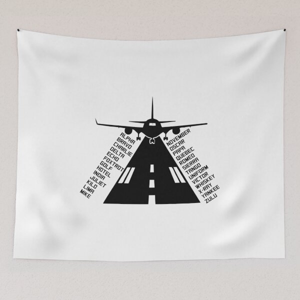 Artikelvorschau, Lustiges Geschenk des Flugzeugpiloten der Flugzeugrollbahn des phonetischen Alphabetes entworfen und verkauft von hadleydesigns.