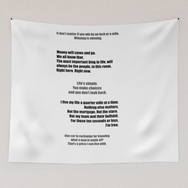 Item preview,  QUOTES from Fast and the Furious designed and sold by sanzeNofficial.