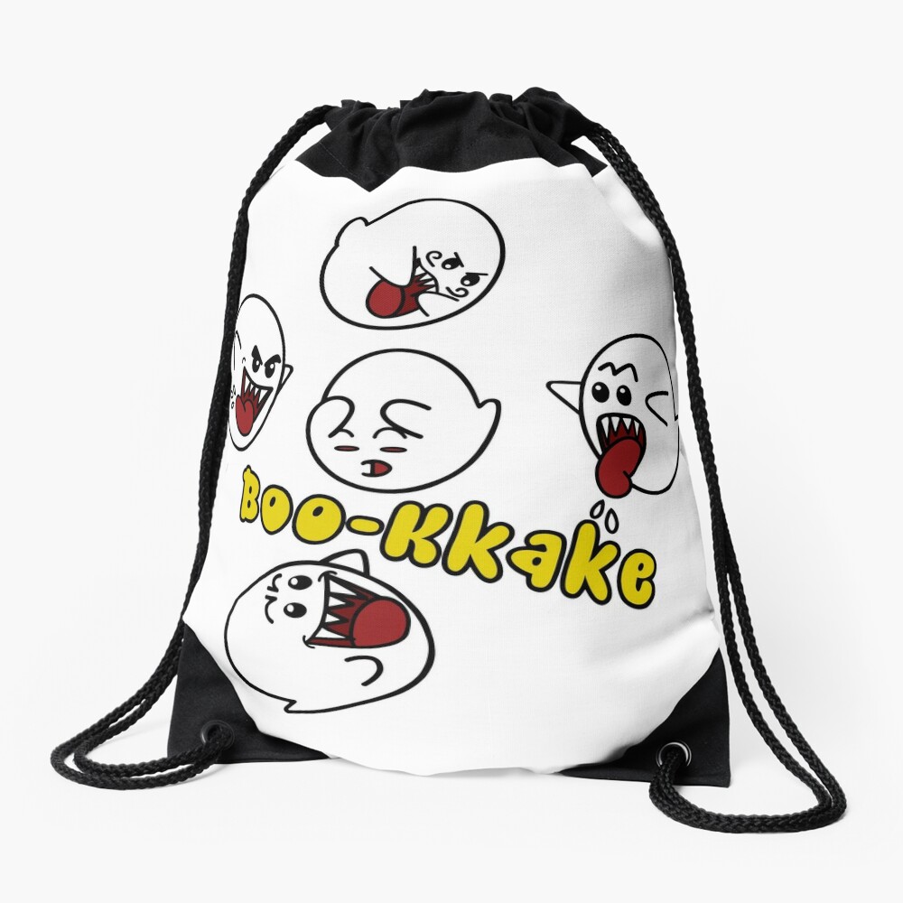 Boo Kkake Drawstring Bag By Kyonshi Redbubble - boo mushroom v 2 roblox