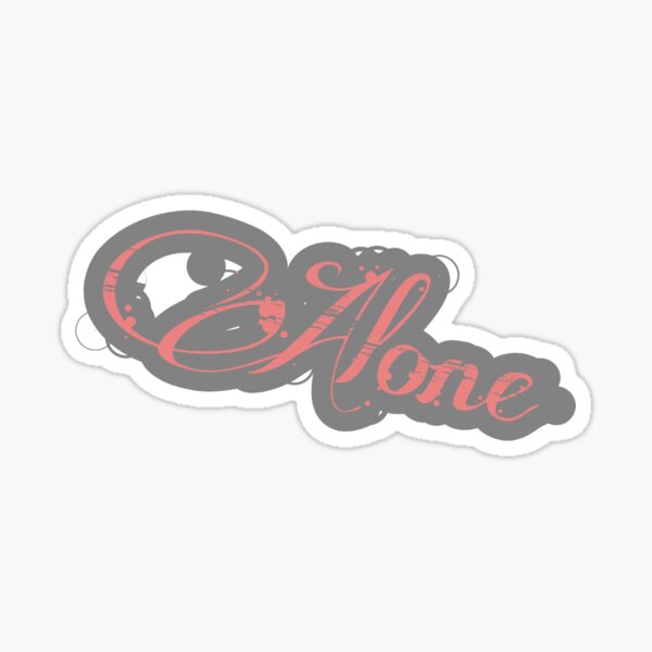 Alone things Sticker