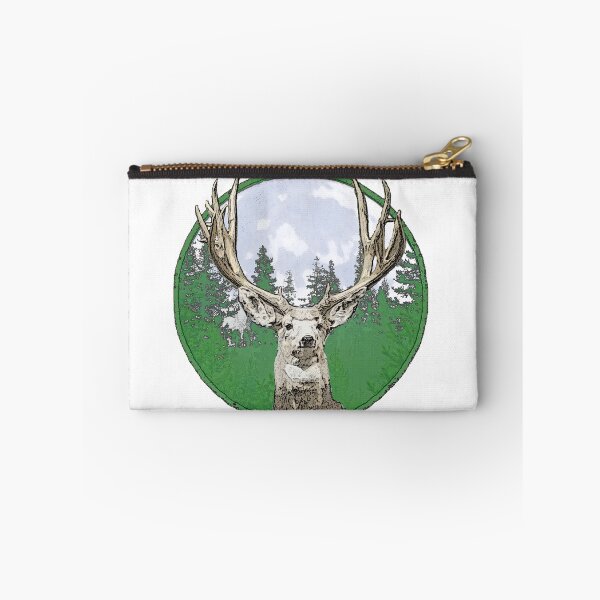 Item preview, Mule deer buck and pine trees  designed and sold by Saltypro.