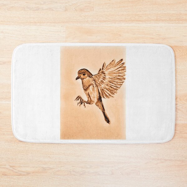 Item preview, Robin in flight - Retro GBC sepia designed and sold by MoMoJaJa.
