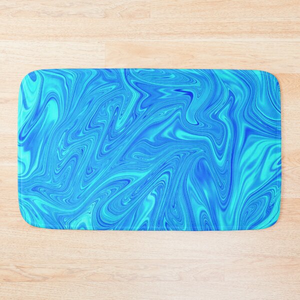 Item preview, Abstract blue liquid marble swirl  designed and sold by wholesomememe.