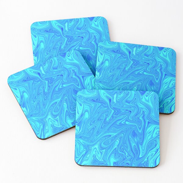 Item preview, Abstract blue liquid marble swirl  designed and sold by wholesomememe.