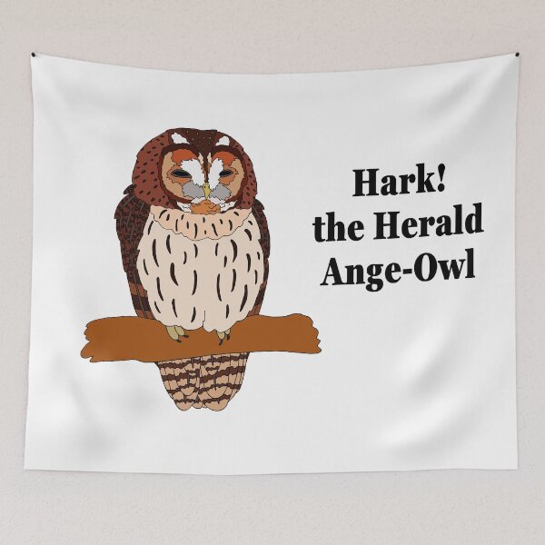Item preview, Hark! the Herald Ange-Owl designed and sold by nolessjess.