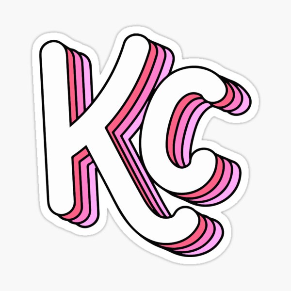 Retro KC (Pink) Sticker