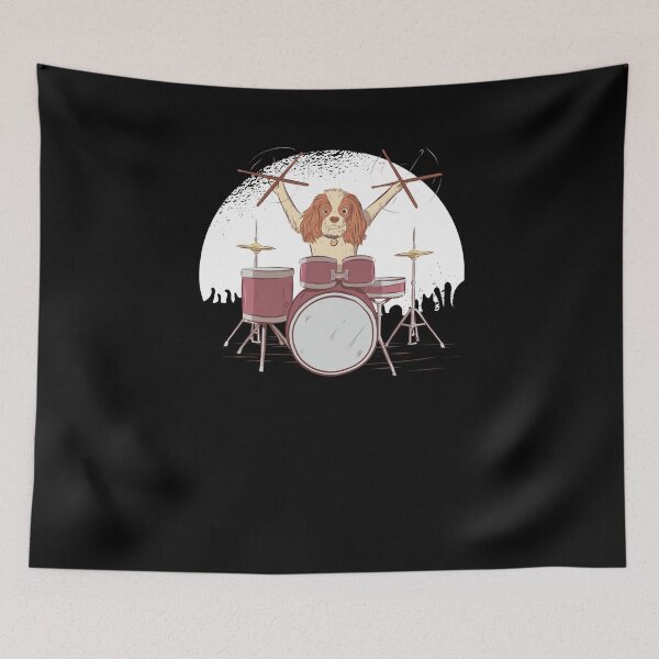 Item preview, Dog Puppy Drummer Drums Music Musician designed and sold by AaaleXX.