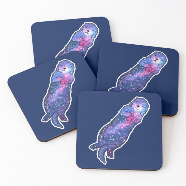 Item preview, Otter Space - Navy designed and sold by Ambrodust.