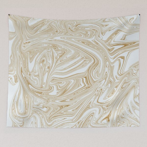 Item preview, Abstract gold liquid swirl designed and sold by wholesomememe.