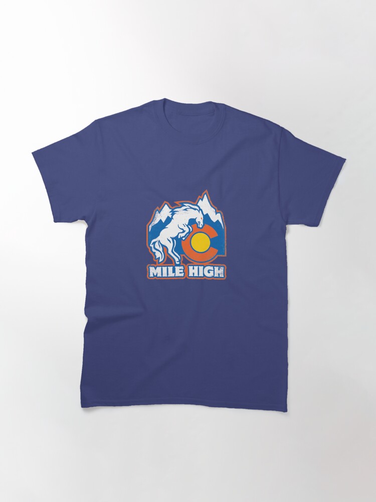 Alternate view of Mile High Bronco Classic T-Shirt
