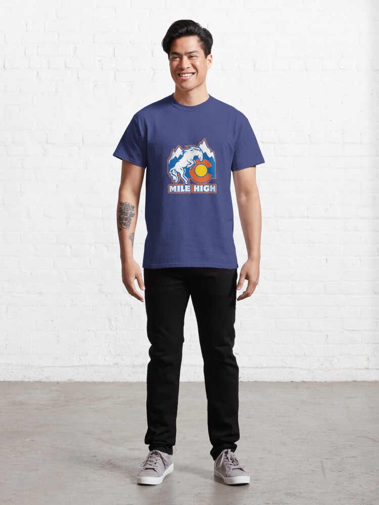 Alternate view of Mile High Bronco Classic T-Shirt