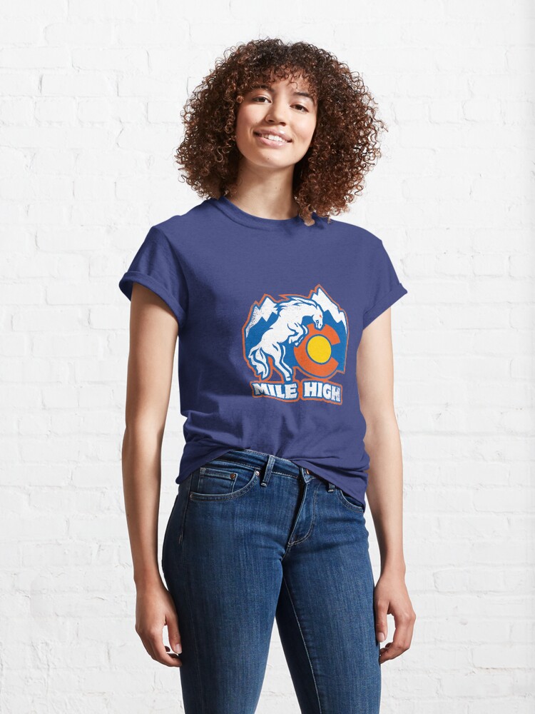 Alternate view of Mile High Bronco Classic T-Shirt