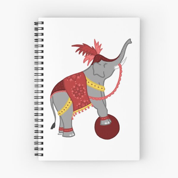 Item preview, Circus Elephant with Ball Digital Drawing designed and sold by dreamdrawer15.