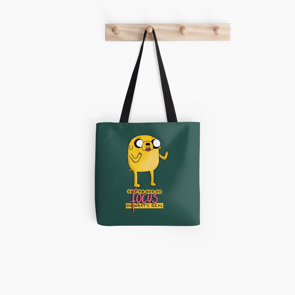 Jake The Dog Quote Dark Tote Bag