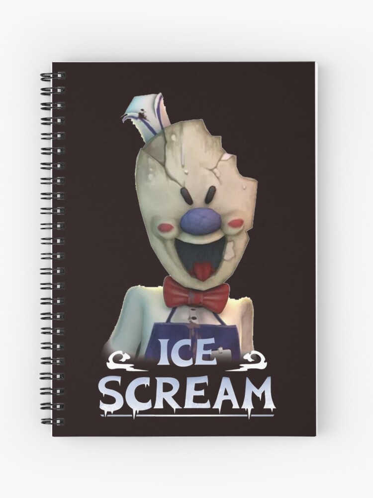Mobile Horror Game Ice Scream Spiral Notebook By Inspired By Redbubble - ice scream roblox