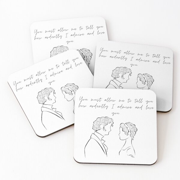 Item preview, how ardently I admire and love you quote Elizabeth and Mr Darcy designed and sold by OddityArts.