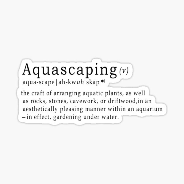 Vista previa del artículo con la obra «Definición de aquascape», diseñado y vendido por Iyuda.