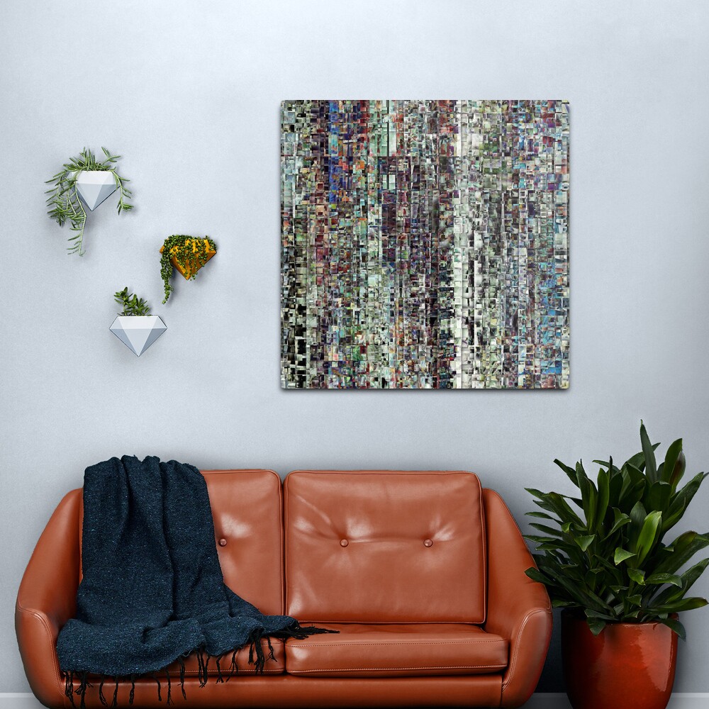 Abstract Chaotic Pattern Metal Print