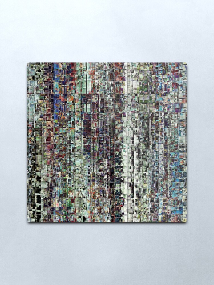 Alternate view of Abstract Chaotic Pattern Metal Print
