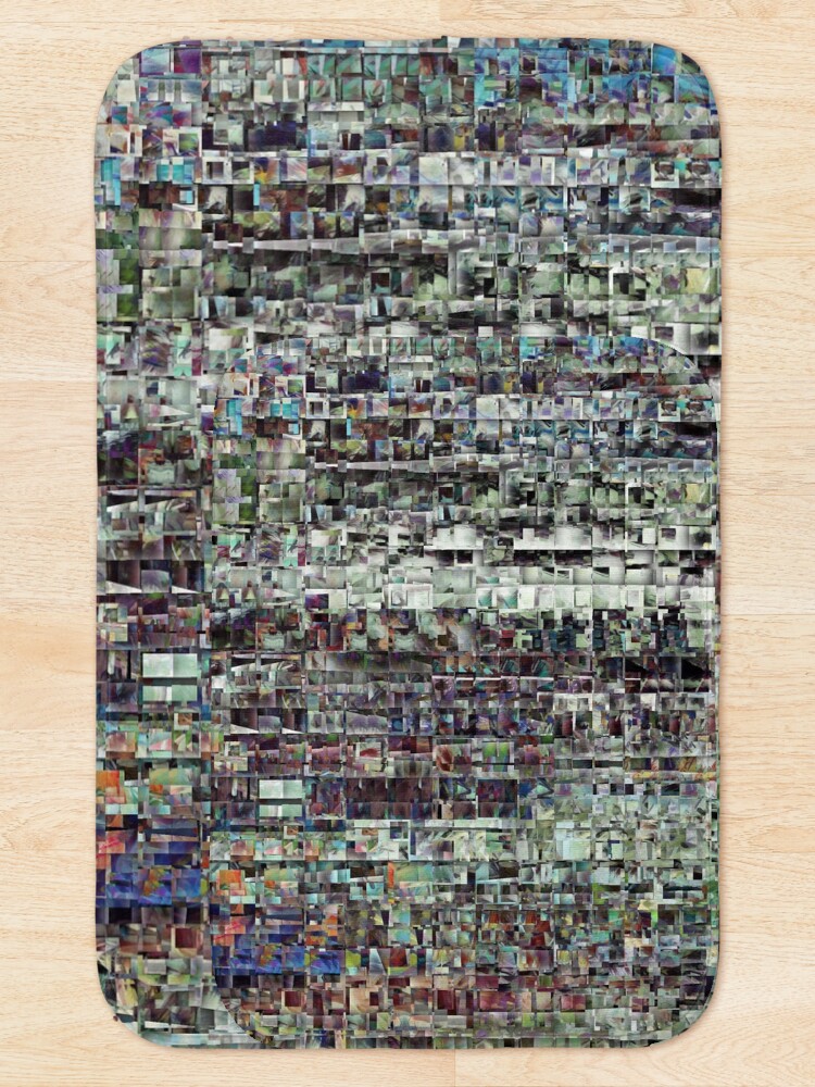 Alternate view of Abstract Chaotic Pattern Bath Mat