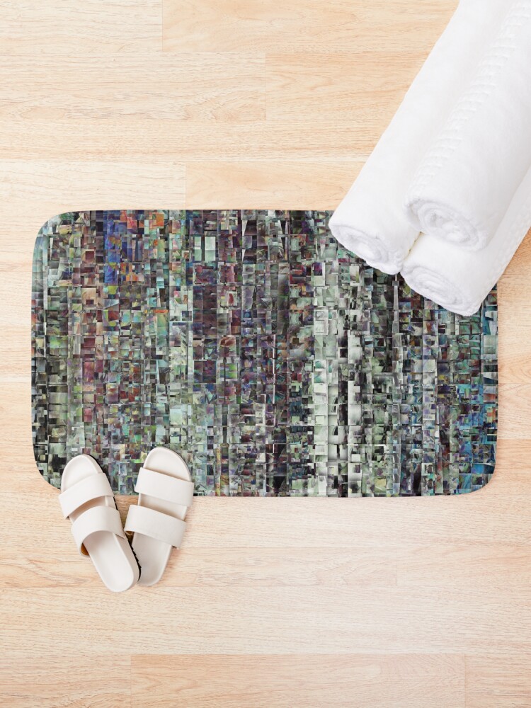 Alternate view of Abstract Chaotic Pattern Bath Mat