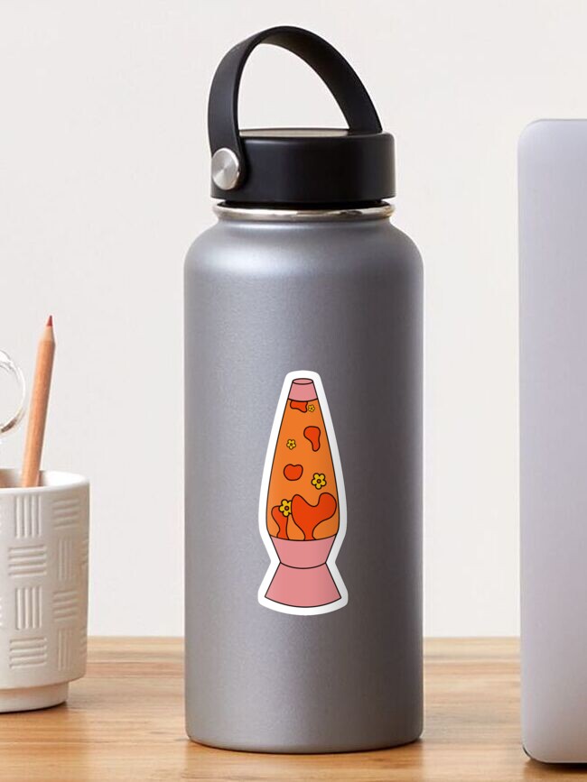Large Pink and Orange Groovy Smiley Face Pattern - Retro Aesthetic Water  Bottle by Aesthetic Wall Decor by SB Designs