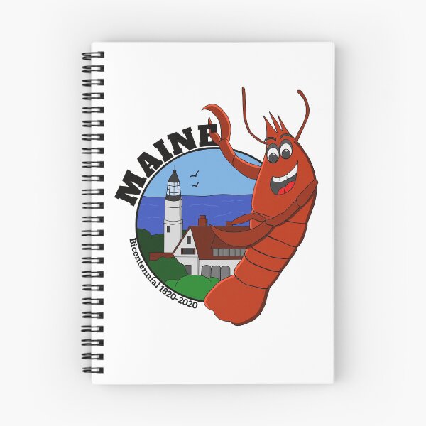 Item preview, Maine 1820-2020 200th Bicentennial Lobster with Lighthouse designed and sold by KobelskiDesigns.