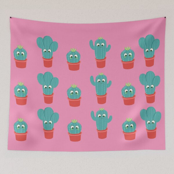 Item preview, Baby cactus pattern emerald green  designed and sold by Nadia  Ronquillo.
