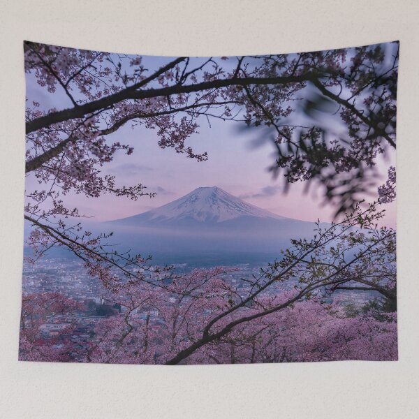 Item preview, Mt Fuji cherry blossoms designed and sold by Mitchell Lamm.
