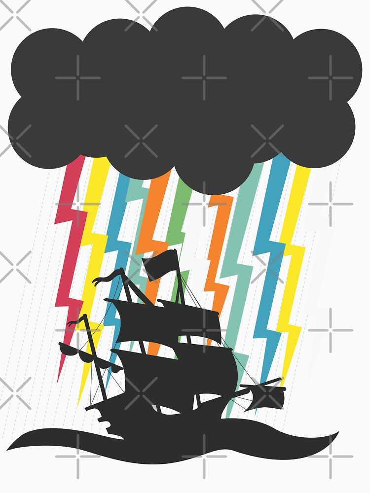 Thumbnail 3 of 3, Fitted T-Shirt, Not Any Ordinary Storm designed and sold by jaffajam.
