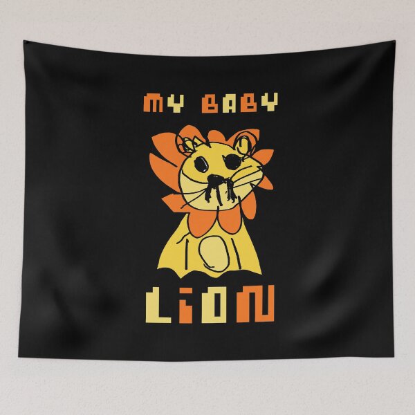 Item preview, Animal baby Lion cartoon kids  designed and sold by Thestarrysky.