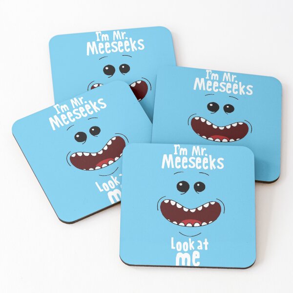 I'm Mr. Meeseeks Look at Me Coasters (Set of 4)