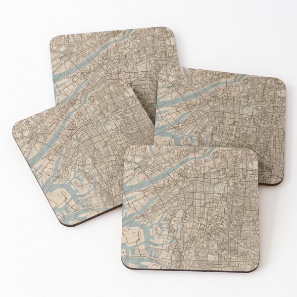 Item preview, Osaka Sepia Map designed and sold by CPTVDesign.
