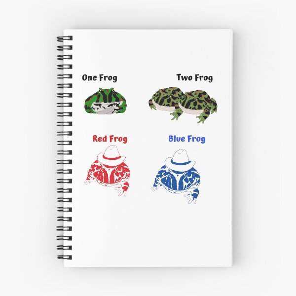 Item preview, One Frog Two Frog Red Frog Blue Frog designed and sold by LimetheFrog.
