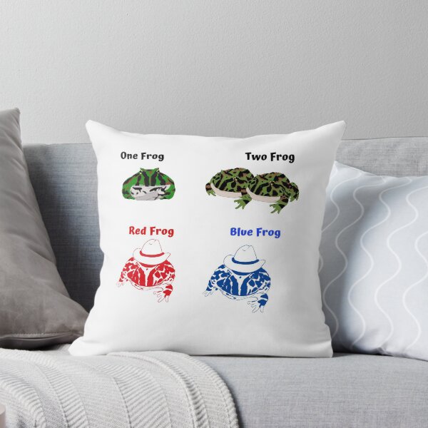 Item preview, One Frog Two Frog Red Frog Blue Frog designed and sold by LimetheFrog.
