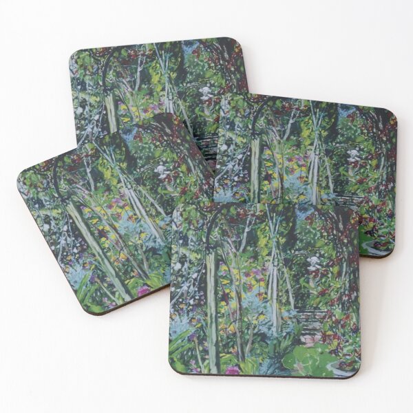 Item preview, Vern and Mary's Winter garden from a gouache painting by Jo Reitze designed and sold by joreitzeartist.