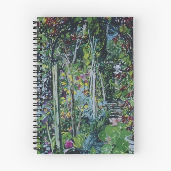Item preview, Vern and Mary's Winter garden from a gouache painting by Jo Reitze designed and sold by joreitzeartist.