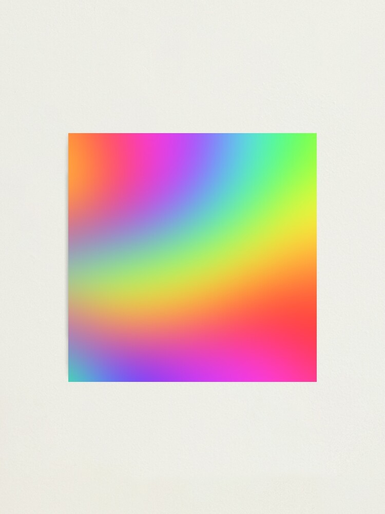 Soft Colorful Rainbow Gradient Swoosh