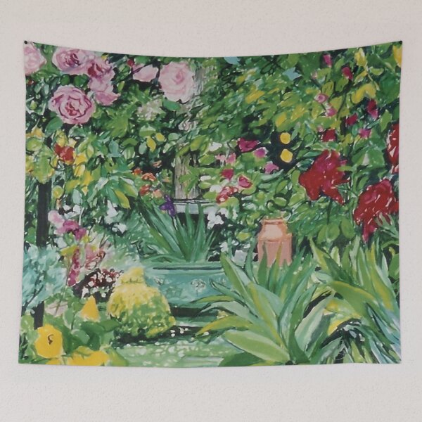 Item preview, Vern and Mary's Spring Roses from a gouache painting by Jo Reitze designed and sold by joreitzeartist.