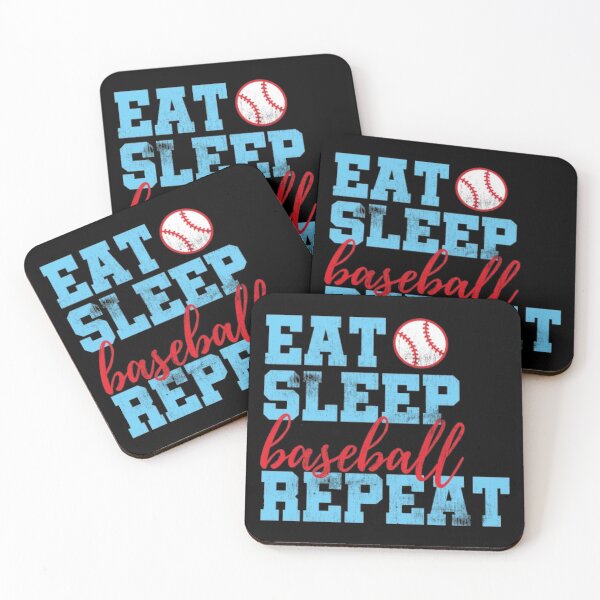Item preview, Eat. Sleep. Baseball. Repeat. - Rustic Design designed and sold by MoreAwesomeTees.