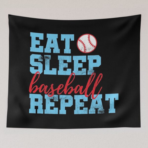 Item preview, Eat. Sleep. Baseball. Repeat. - Rustic Design designed and sold by MoreAwesomeTees.