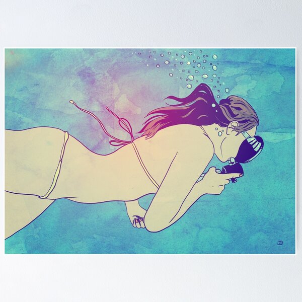 Item preview, Swimming Girl designed and sold by Giuseppe Cristiano.