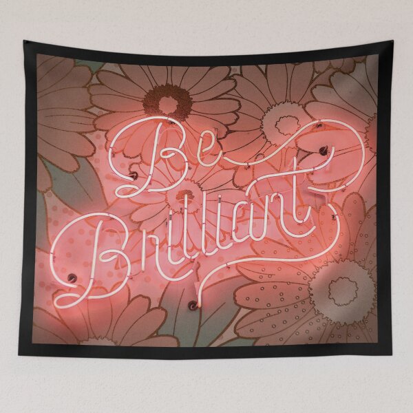 Item preview, Be Brilliant Neon Sign designed and sold by LivingItFunky.