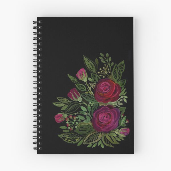 Item preview, A bouquet of roses on a black background .  designed and sold by fuzzyfox.