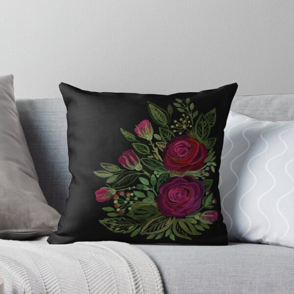 Item preview, A bouquet of roses on a black background .  designed and sold by fuzzyfox.