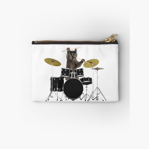 Item preview, Cat Musician Playing the Drums - Drummer Solo designed and sold by Maria Garcia.