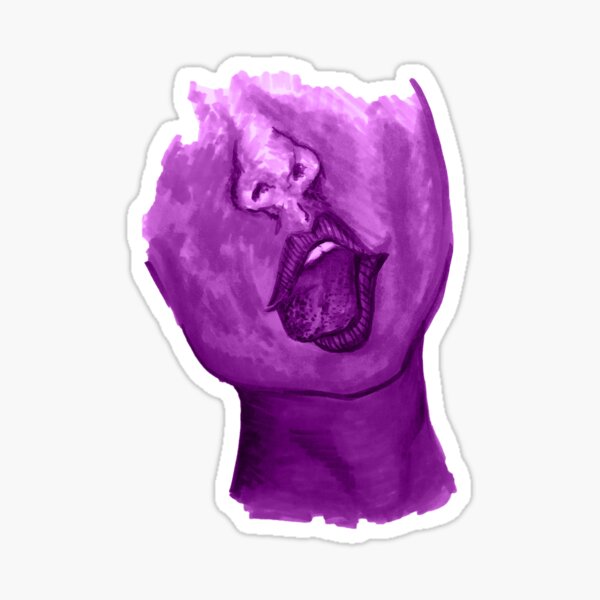 purple machine Sticker