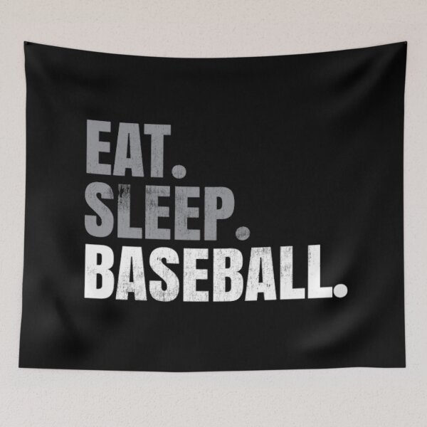Item preview, Baseball Life: Eat. Sleep. Baseball. - Rustic designed and sold by MoreAwesomeTees.